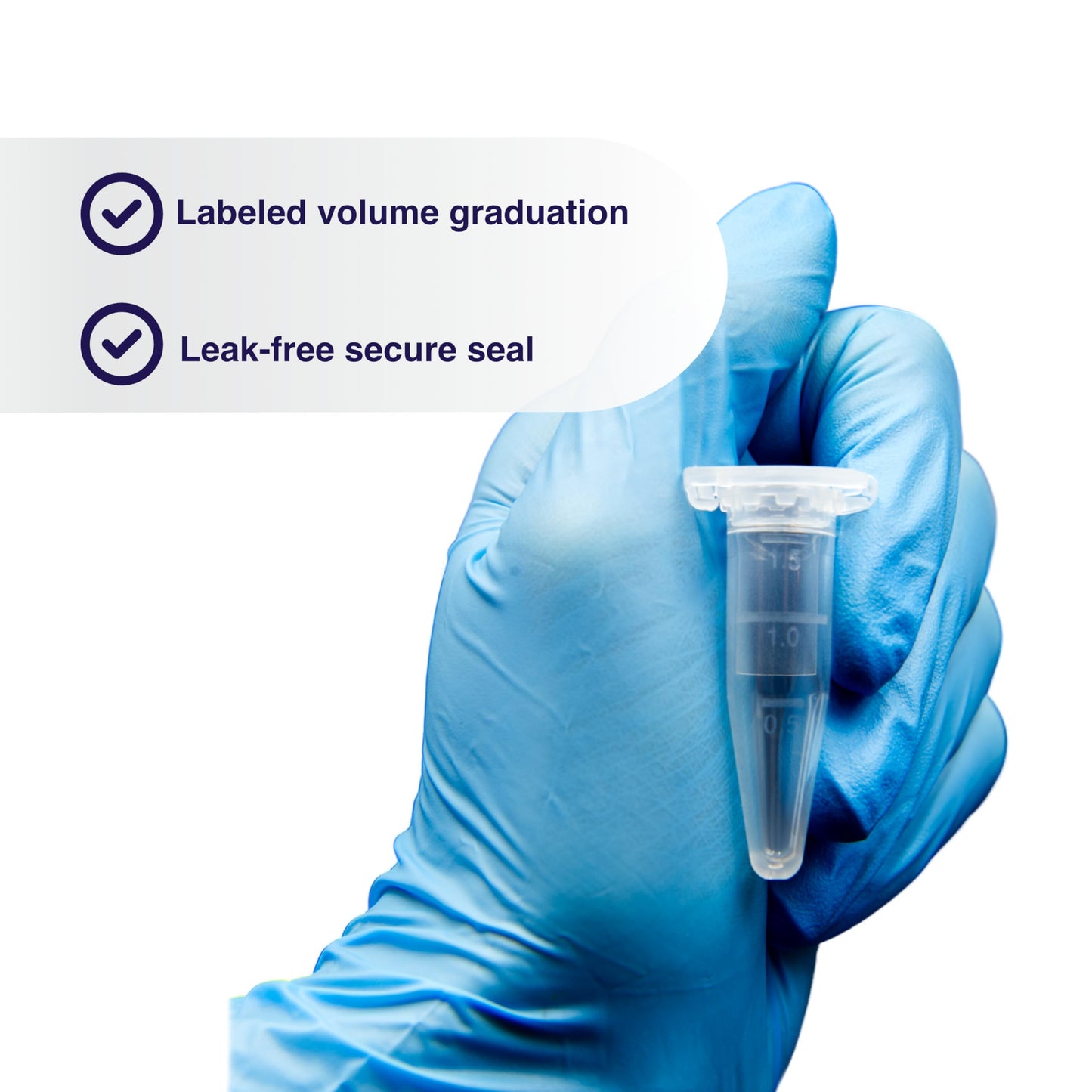 Kashi Scientific 1.5mL Clear Snap Cap Microcentrifuge Tube with Graduation, Lab Grade Polypropylene Plastic [1.5mL, 1000]