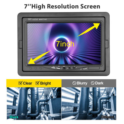 7 Inches Monitor 100ft/30m with Distance Mark Plumbing Snake Pipe Inspection Video Camera,DVR Recorder Waterproof IP68 Drain Sewer Pipeline Industrial Endoscope System…
