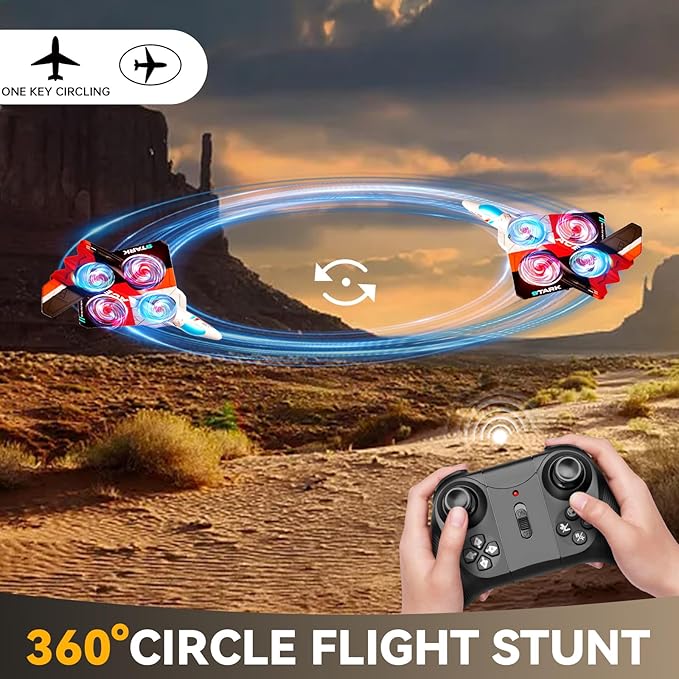 4DRC V39 RC Plane with Camera for Adults Kids RC Airplane Fighter Jet 2.4GHz RTF Glider Aircraft Plane ToysWaypoint FunctionsAltitude Hold Gesture Selfie3D Flips2 BatteriesRed