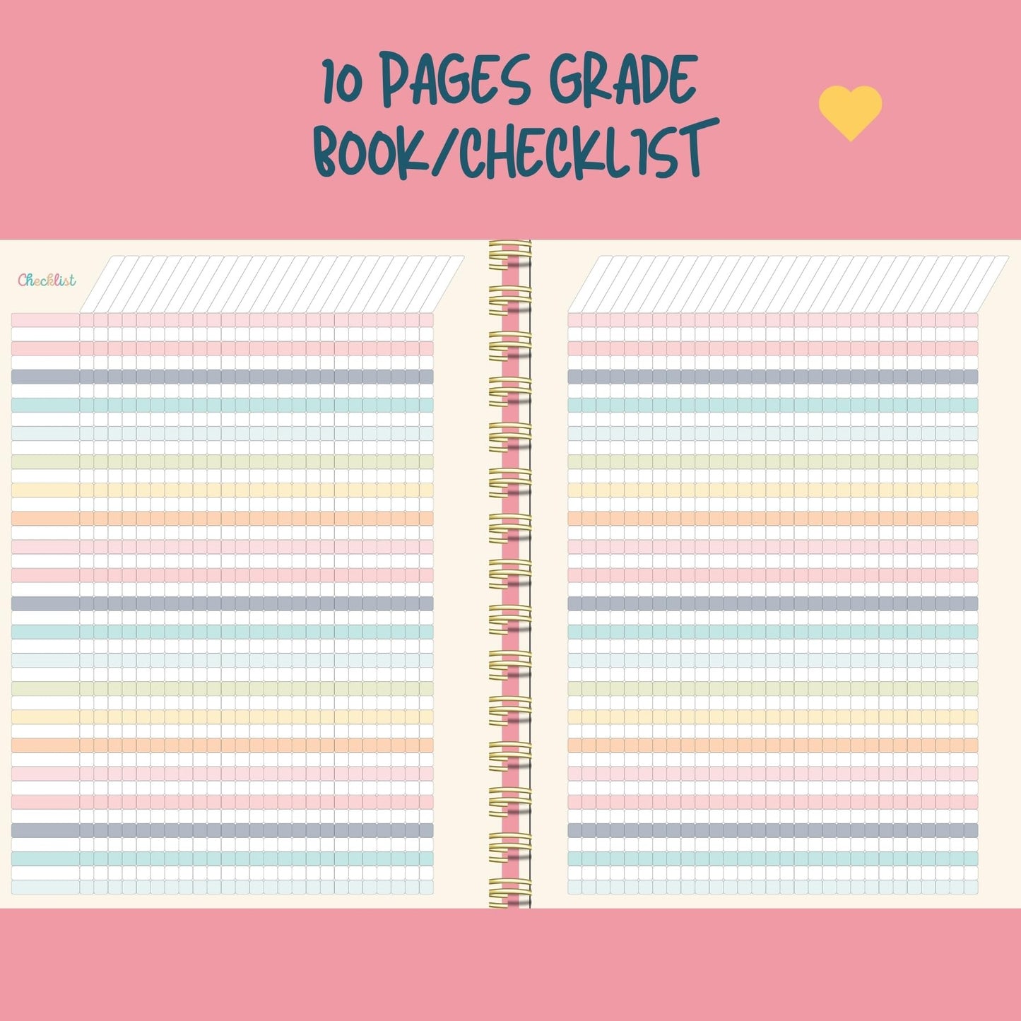 Undated Teacher Planner 8.5 x 11-12 Months & 52 Weeks | Colorful Ribbons Cover | Monthly & Weekly Lesson Plan Book with Stickers, Storage Pocket & Snap-In Bookmark | Classroom Organizer