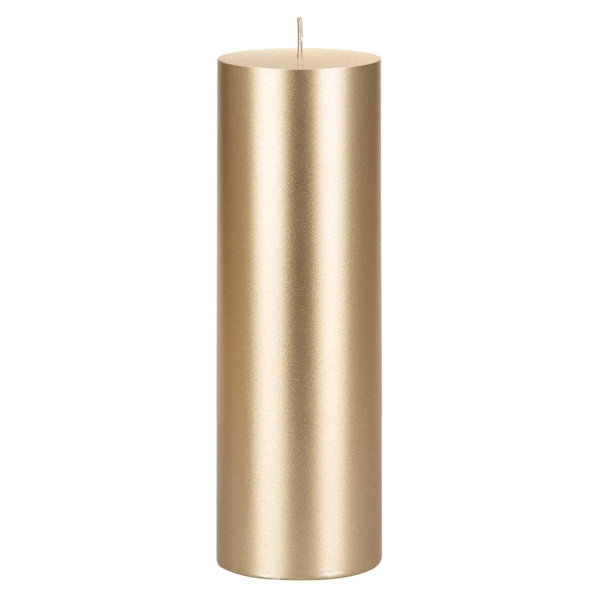 Mega Candles 1 pc Unscented Solid Gold Pillar Candles, Hand Poured Premium Wax Candle 3 Inch x 9 Inch, Home Décor, Spas, Weddings, Occasions, Party, Centerpieces, Holidays, Vigils, Prayers