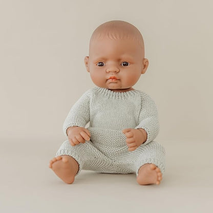 Miniland Doll 12 5/8'' Hispanic Boy (Polybag) - Made in Spain Anatomically Correct Quality Inclusion
