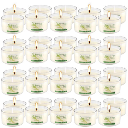 40 Pack 1.5oz Citronella Candles Bulk, Small Soy Wax Candles Bulk, Mini Portable Candles for Outdoor Patio Yard Home Wedding Party Camping Travel