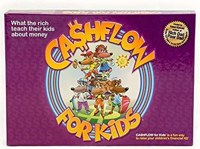 Rich Dad Cashflow How to Get Out of The Rat Race Board Game Set Adult &amp Kid Version - Fun and Educational Financial Literacy Learning Games for Boys Girls and Family