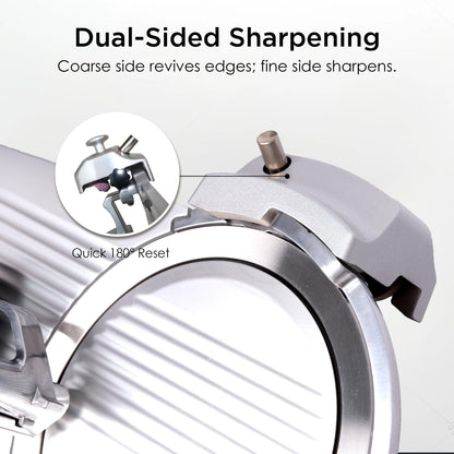Paladin Equipment 10" Electric Meat Slicer, 1/3 HP Deli Slicer with Italian Carbon Steel Blade, Lunch Food, Semi-frozen Meat, Cheese Cutter, Adjustable Slicing Thickness for Commercial and Home Use