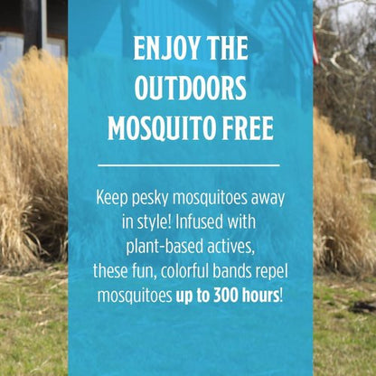 Grandpa Gus's Mosquito Repellent Bracelets - DEET-Free Bug Repellent Bands for Kids & Adults | 24 Pack, Up to 300 Hours