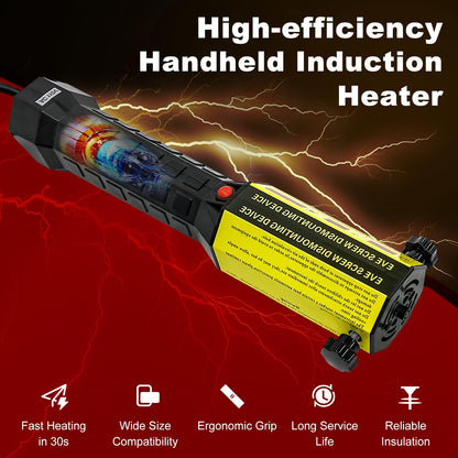 SOCROTO Induction Heater,1200W 110V Induction Heater Bolt Removal,Handheld Heat Induction Tool with 3 Coils, Magnetic Induction Heater for Removing Rusty Screws