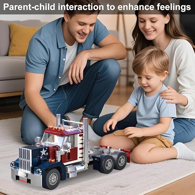 Semi Truck Building SetsCity Tow Truck Toy Building Block Set for Adults and Boys（268PCS）