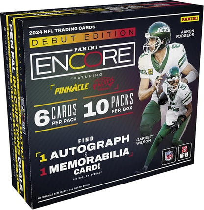 2024 Panini Encore NFL Hobby Trading Card Box (1 Autograph Per Hobby Box)