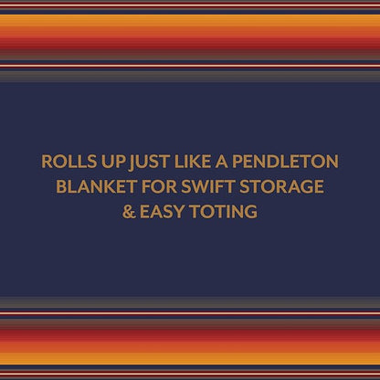 Pendleton Serape Pattern Backgammon - Travel-Ready Roll-Up Game