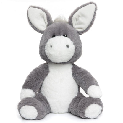 WEIGEDU Adorable Gray Donkey Plush Toy - 15 Inch Soft & Cuddly Stuffed Animal Donkey, Perfect for Kids, Babies, Toddlers - Farm Animal Gift