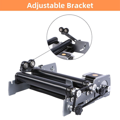 FoxAlien R57 Y-axis Rotary Roller Engraving Module for Cylindrical Objects Curved Surface for FoxAlien 4040-XE CNC Router Engraving Machine