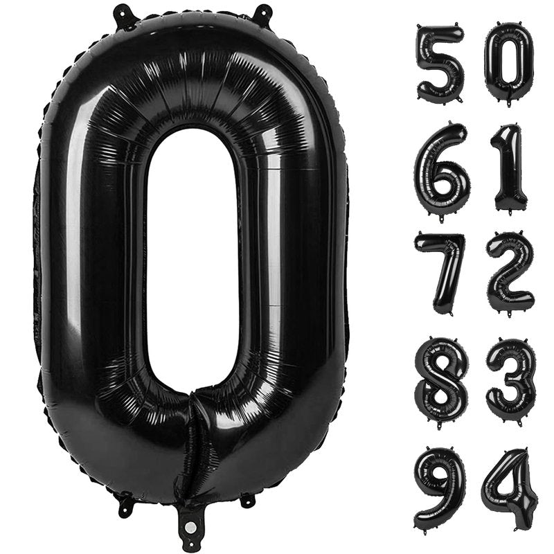 Black Number 29 Balloon 40 inch, 29 Number Balloons, 29th Black Birthday Decorations for Women Men, 29 Year Old Black Party Supplies