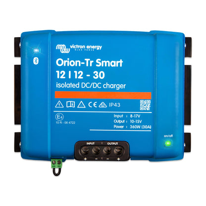 Victron Energy Orion-Tr Smart DC to DC Charger (Bluetooth) - 12/12-Volt 30 amp 360-Watt - Battery Charger for Dual Battery Systems - Isolated