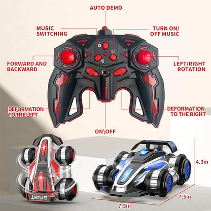 Remote Controlled Drift Stunt Car Light and Music RC Cars 360 ° Rotation Suspended Car 2.4G4WD Remote Control Cars Birthday Gift for Boys and Girls Aged 5-13