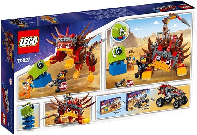 LEGO The Movie 2 Ultrakatty &amp Warrior Lucy 70827 Action Creative Building Kit for Kids (348 Pieces)
