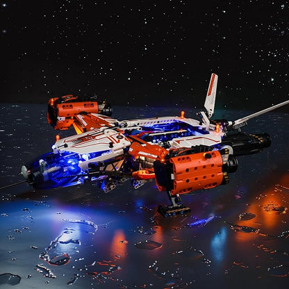 Upgraded Led Light Kit for Lego VTOL Heavy Cargo Spaceship LT81 Building Set Compatible with Lego 42181 Best Gifts for Adults (Model Not Included)