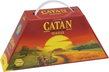 CATAN Traveler COMPACT EDITION Board Game - Settle Trade and Build on the Go! Strategy Game Family Game for Kids and Adults Ages 10+ 2-4 Players 60 Minute Playtime Made by CATAN Studio