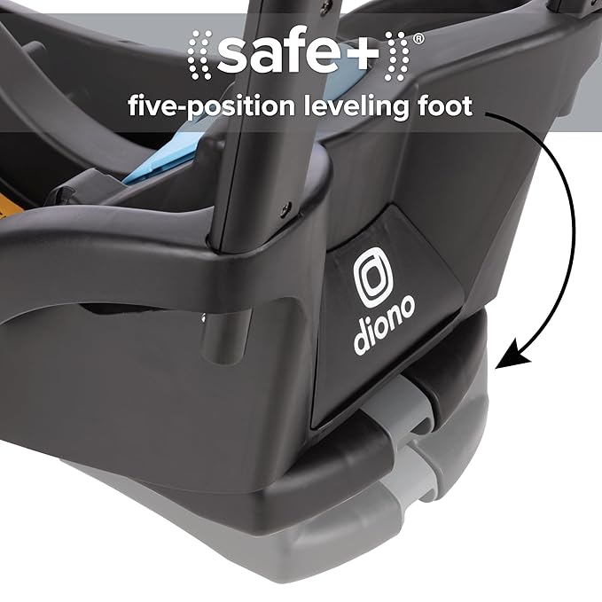 Diono LiteClik30 R and RX SafePlus Base Stay-in-Car Base for Second Vehicle Compatible with LiteClik30 R and RX SafePlus Car Seats Features Steel Anti-Rebound Bar (Black)