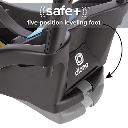 Diono LiteClik30 R and RX SafePlus Base Stay-in-Car Base for Second Vehicle Compatible with LiteClik30 R and RX SafePlus Car Seats Features Steel Anti-Rebound Bar (Black)