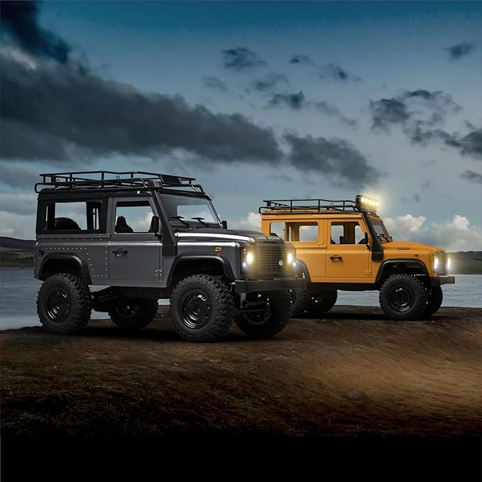 MN-99S RC Car 1:12 Scale RC Rock Crawler 4WD Off-Road RC Truck RTR 2.4G Remote RC Land Rover Vehicle Models for Adults Hobby Gifts (Gray)