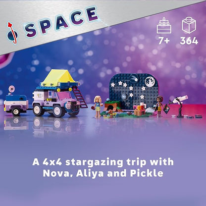 LEGO Friends Stargazing Camping Vehicle Adventure Toy Includes 2 Mini-Dolls Camping Trailer Telescope Toy and a Dog Figure Science Gift Idea for Girls Boys and Kids Ages 7 and Up 42603