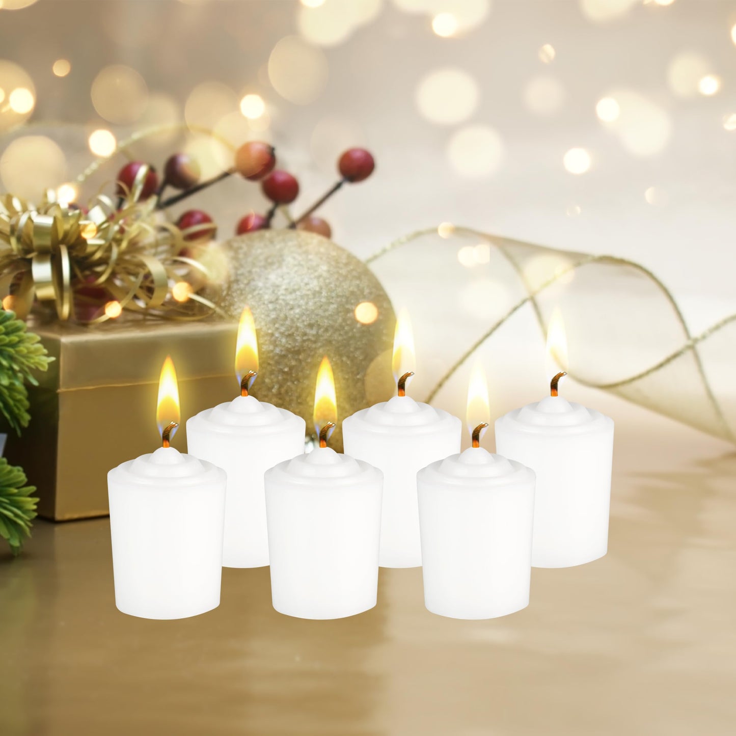 Mega Candles 12 pcs Unscented White Votive Candles, Hand Poured Wax Candle 15 Hours 1.5 Inch x 2.25 Inch, Home Décor, Wedding Receptions, Centerpieces, Occasions, Events, Festivities, Meditations
