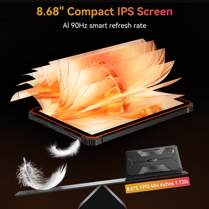 Blackview 9 inch Rugged Tablet, Android 15 Waterproof Tablet wirh Gemini AI, 18GB+128GB TF 2TB, 180Hz, IP68/IP69K, MIL-STD-810H Shockproof, 16MP+13MP, 18W/OTG/5G WiFi/GPS/NFC/TÜV/Face ID/Glove Mode