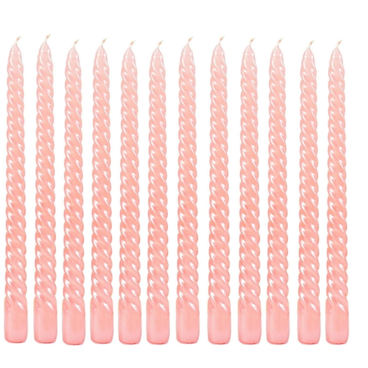 Kemladio 8 pcs 10 inch Taper Candles,Burning Unscented Tapered 7.5 hrs,Fancy Dinner,Tall Candle Sticks, Halloween Party Decorations (8pcs, Pink)