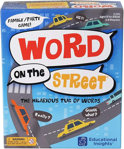 Educational Insights Word on the Street - Family Board Games for Kids and Adults Fast Word Games for Kids 10 and up Vocabulary Building Spelling Game with Fast-Paced Play Family Game Night