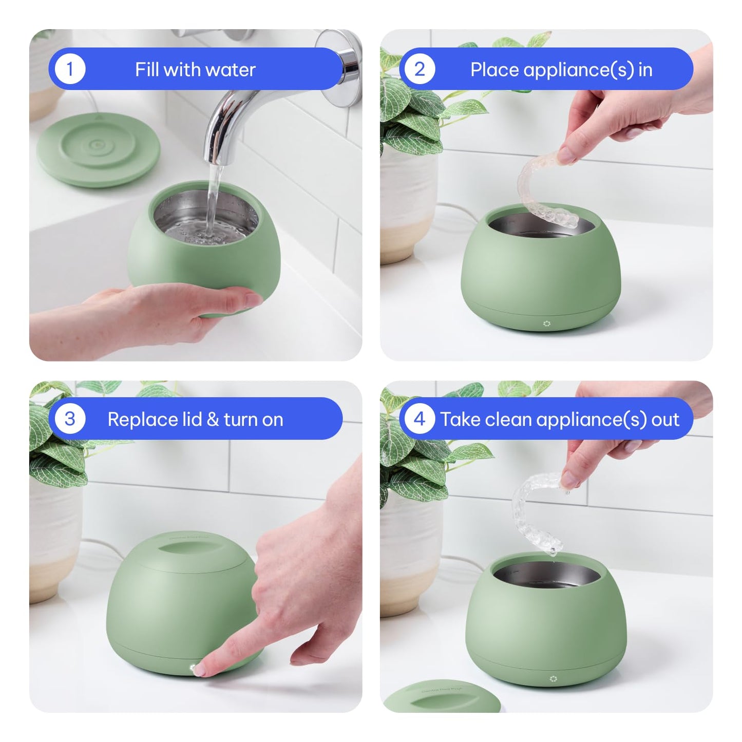 Zima Dental Pod PRO: Market-Leading, Best Aligner, Nightguard, Mouthguard, Denture, Ultrasonic Cleaner for Oral Dental Care
