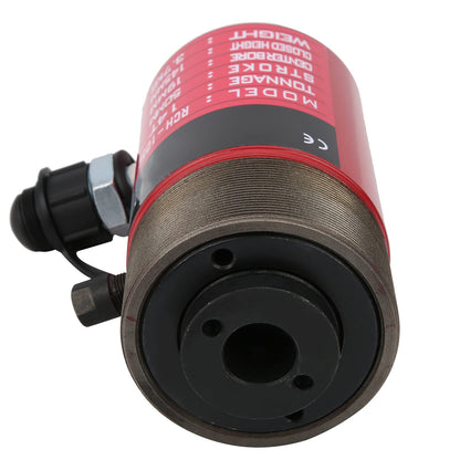 RASTKY Industrial Grade Hydraulic Cylinder 14T with Separate Hollow Hole Plunger for Small Spaces - -1050