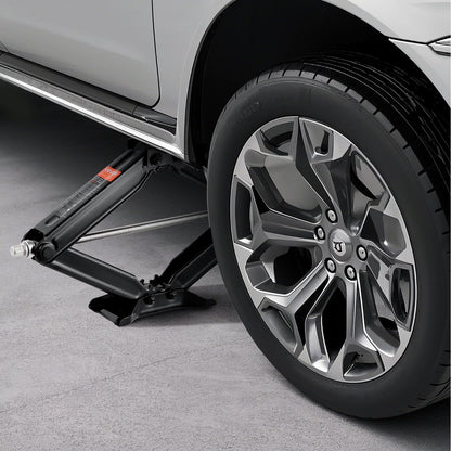 VEVOR 5000 lbs RV Scissor Jacks, 4-23.4 in RV Stabilizer Leveling Scissor Jacks, Set of 4, Heavy Duty Stabilizer Jack with Crank Handle, Socket and Bubble Levels, Not Easily Bent or Deformed