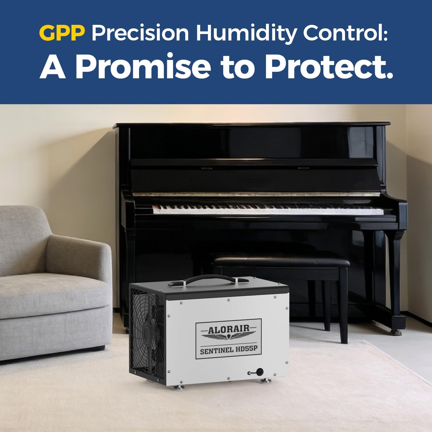 ALORAIR 120 PPD Crawl Space Dehumidifier with Pump, Commercial Basement Dehumidifier with Drain Hose, Compact Portable Auto Defrost Dehumidifier for Crawlspace and Under-House Use