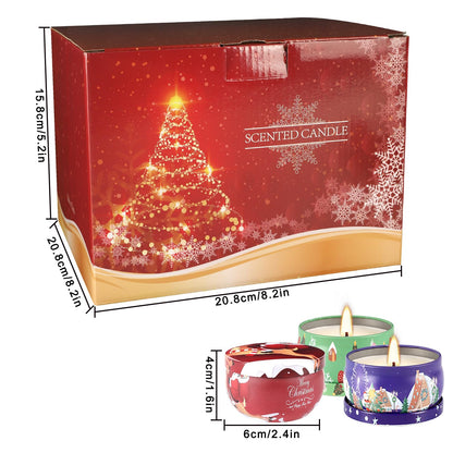 36 Packs Christmas Scented Candles Gift- Aromatherapy Candle-2.5oz Soy Wax-Long Lasting Burn time, Christmas Thanksgiving Gifts, Home Decor.