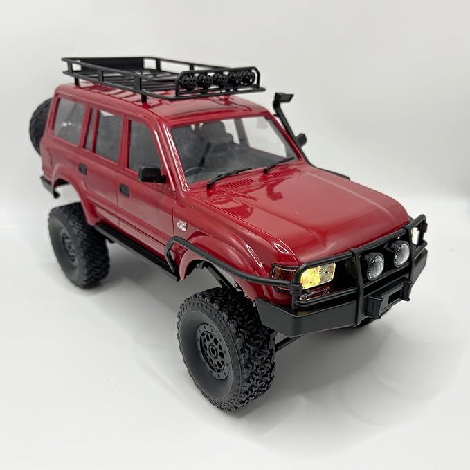 RC Rock Crawler 4x4 RC Truck WPL C54 1/16 RC Crawler RTR Remote Control Truck Off Road 2.4G All Terrain with Proportional Steering 260 Motor New Gearbox Upgraded Chasis and Shock