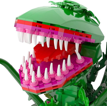 Audrey 2 Piranha Plant Building Toys Sets Little Shop of Horrors Flowers Cannibal with Openable Mouth Building Blocks Gift for TV Fans Halloween Christmas Kids Ages 8+
