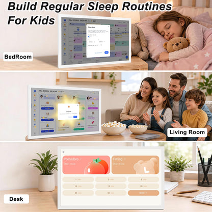 27" Digital Calendar Electronic for-Family-Meal-Planner - Touchscreen Smart Calendar for Business Schedule, Star Rewards, Chort Chart, Wall Mountable, Auto-Sync Google iCloud Outlook, Gift for Mom Dad