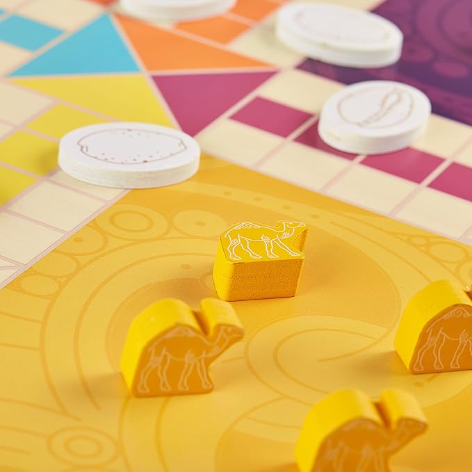Pachisi: India's Game of Twenty-Five - Features 2-in-1 Modern and Traditional Rulesets - Double-Sided Board Game with Colorful Animal Pawns and Wooden Cowrie Shell - Family Game Night for 2-4 Players