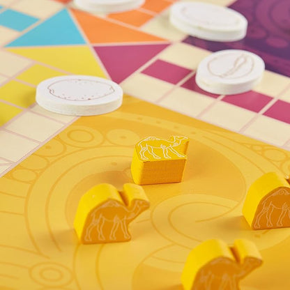 Pachisi: India's Game of Twenty-Five - Features 2-in-1 Modern and Traditional Rulesets - Double-Sided Board Game with Colorful Animal Pawns and Wooden Cowrie Shell - Family Game Night for 2-4 Players