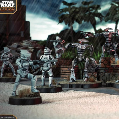 Star Wars: Legion Aqua Droid Unit Expansion - Tabletop Miniatures Game Strategy Game for Kids and Adults Ages 14+ 2 Players 3 Hour Playtime Made by Atomic Mass Games