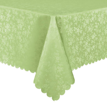 Smiry Rectangle Table Cloth, Waterproof Heavy Duty Vinyl Tablecloths, Wipeable Washable Table Cover for Kitchen and Dining Room (Sage Green, 52" X 70")