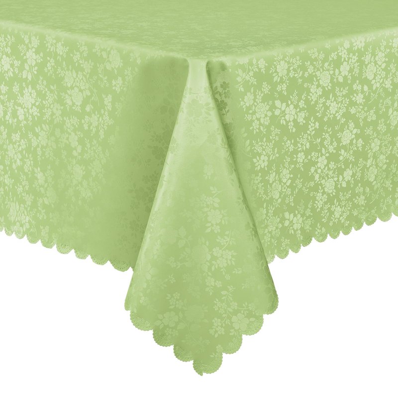 Smiry Rectangle Table Cloth, Waterproof Heavy Duty Vinyl Tablecloths, Wipeable Washable Table Cover for Kitchen and Dining Room (Sage Green, 60" X 84")