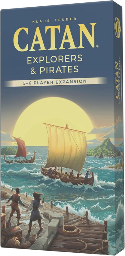 CATAN Explorers &amp Pirates 5-6 Player Expansion (6th Edition) Add More Players to Your Adventure Strategy Game for Kids &amp Adults Ages 12+ 3-6 Players 90-120 Minute Playtime