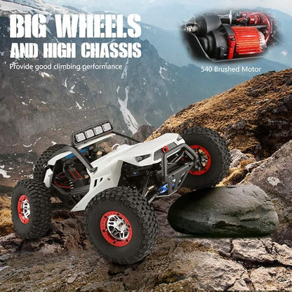 Goolsky WLtoys 12429 RC Car 1: 12 Scale 4WD 40KM/H High Speed RC Crawler with LED Lights 2.4GHz All Terrain Off Road RC Truck for Adults