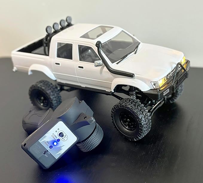 RC Rock Crawler RC Truck 4x4 WPL C64-1 RC Crawler Off Road 1/16 Remote Control Truck Proportional Throttle Steering RTR Upgraded Chassis Axle Mounted Servo Counter Rotating Gearbox for Adult