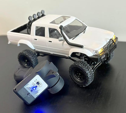 RC Rock Crawler RC Truck 4x4 WPL C64-1 RC Crawler Off Road 1/16 Remote Control Truck Proportional Throttle Steering RTR Upgraded Chassis Axle Mounted Servo Counter Rotating Gearbox for Adult