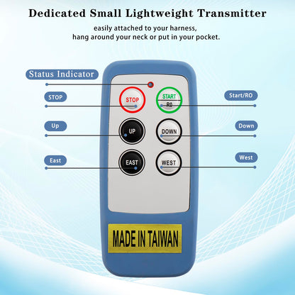 SAGA-L6 Mini Wireless Crane Remote Control 2 Transmitters 12-24V Receiver