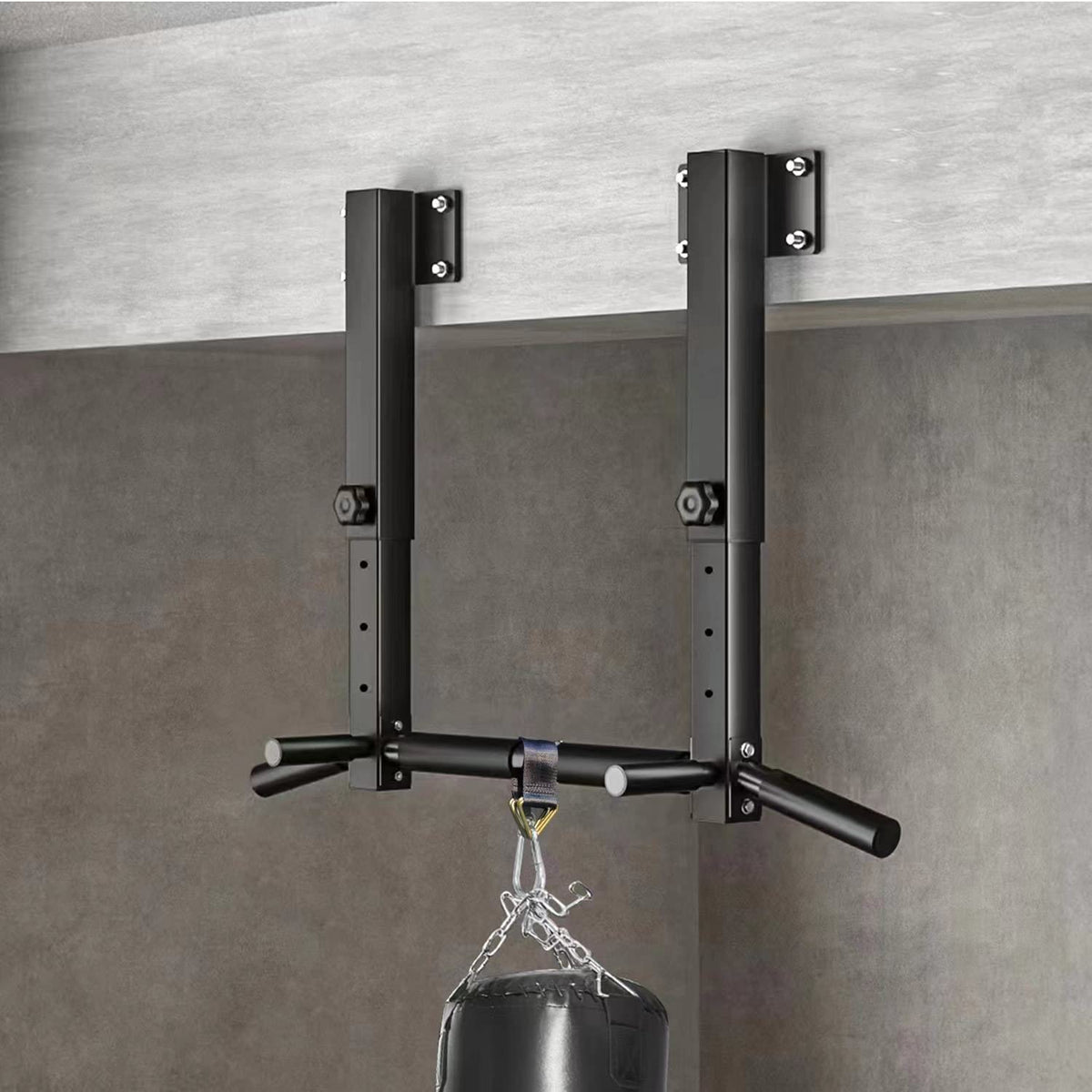Joist Mount Pull Up Bar, Beam Mounted Chin Up Bar for Home Gym With Wood Mount and Wall Mount Screws