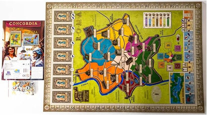 Rio Grande Games Concordia Roma/Sicilia Expansion - Strategy Board Game Economic Civilization Building 2-5 Players